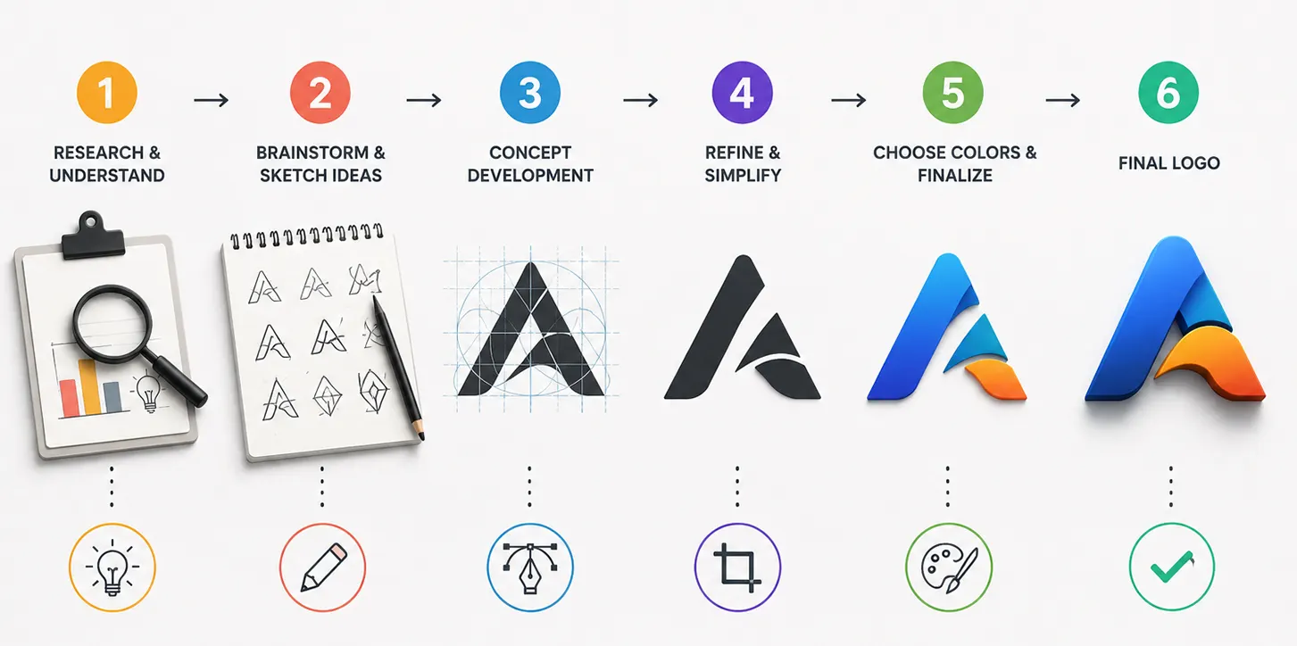 Steps Of Designing A Conceptual Logo